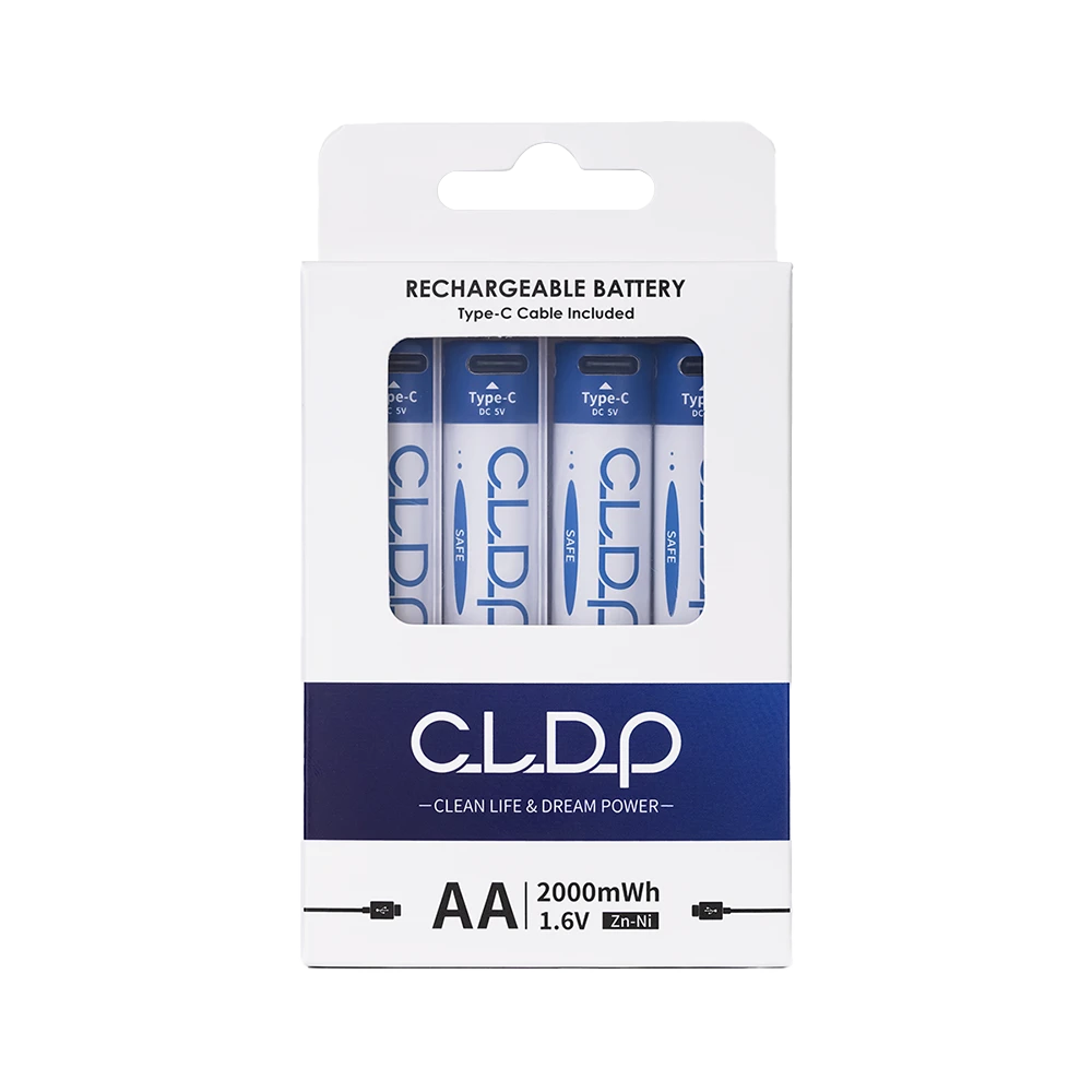 CLDP5号USB2000mWh充电电池4支盒装
