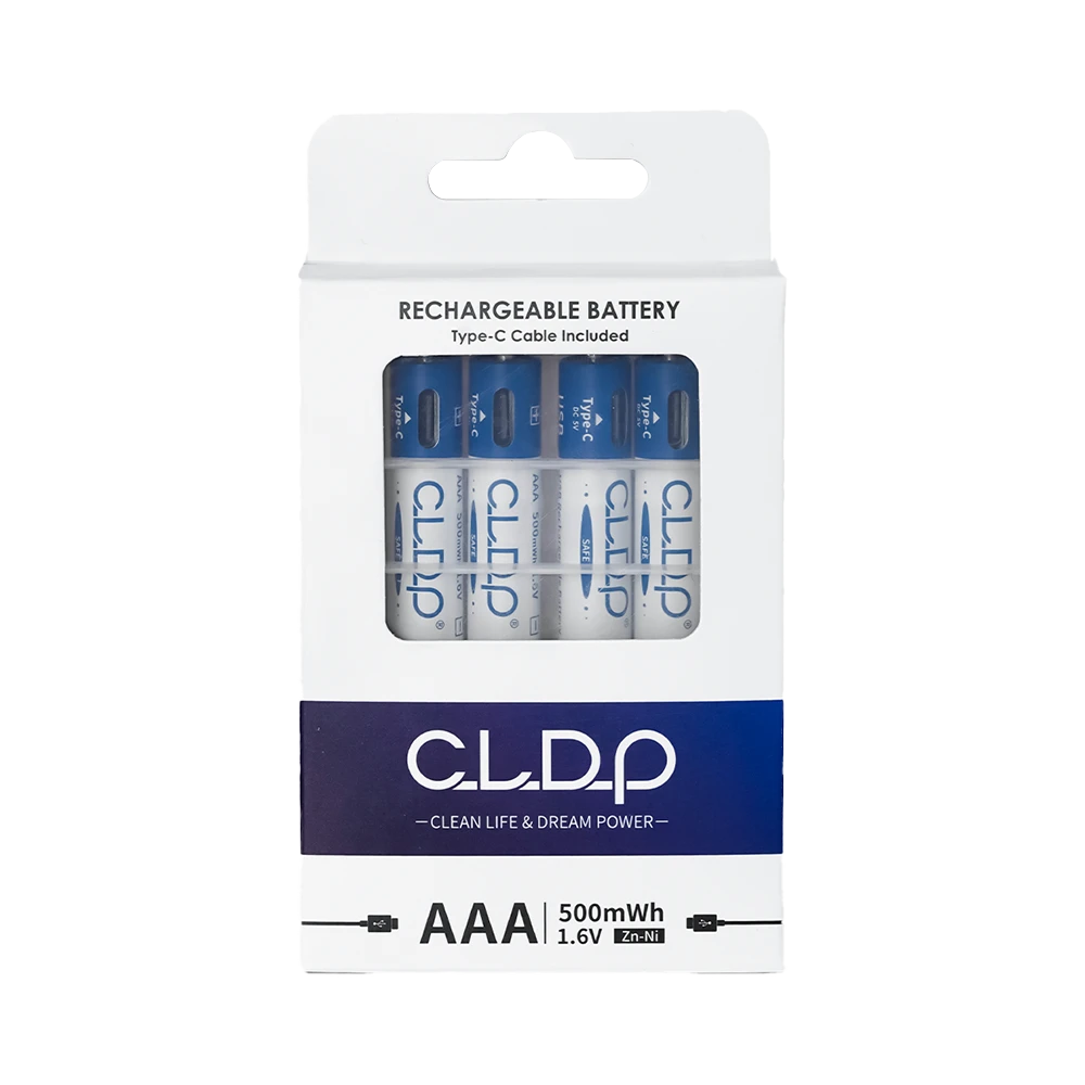 CLDP7号USB500mWh充电电池4支盒装