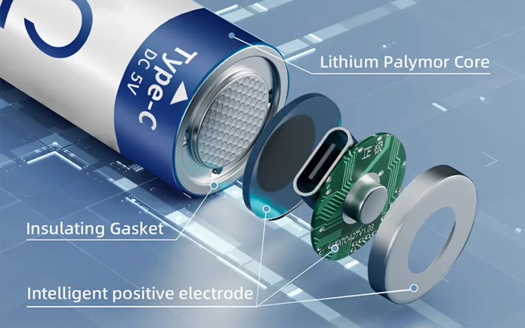 USB5号锂电池带有智能控制系统