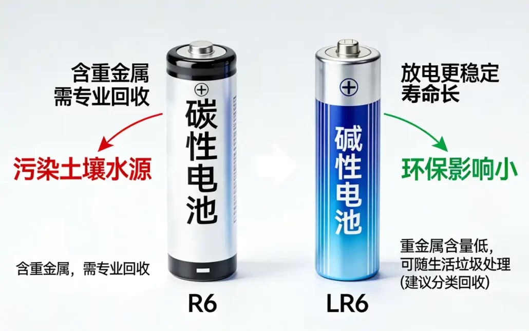 碳性电池VS碱性电池